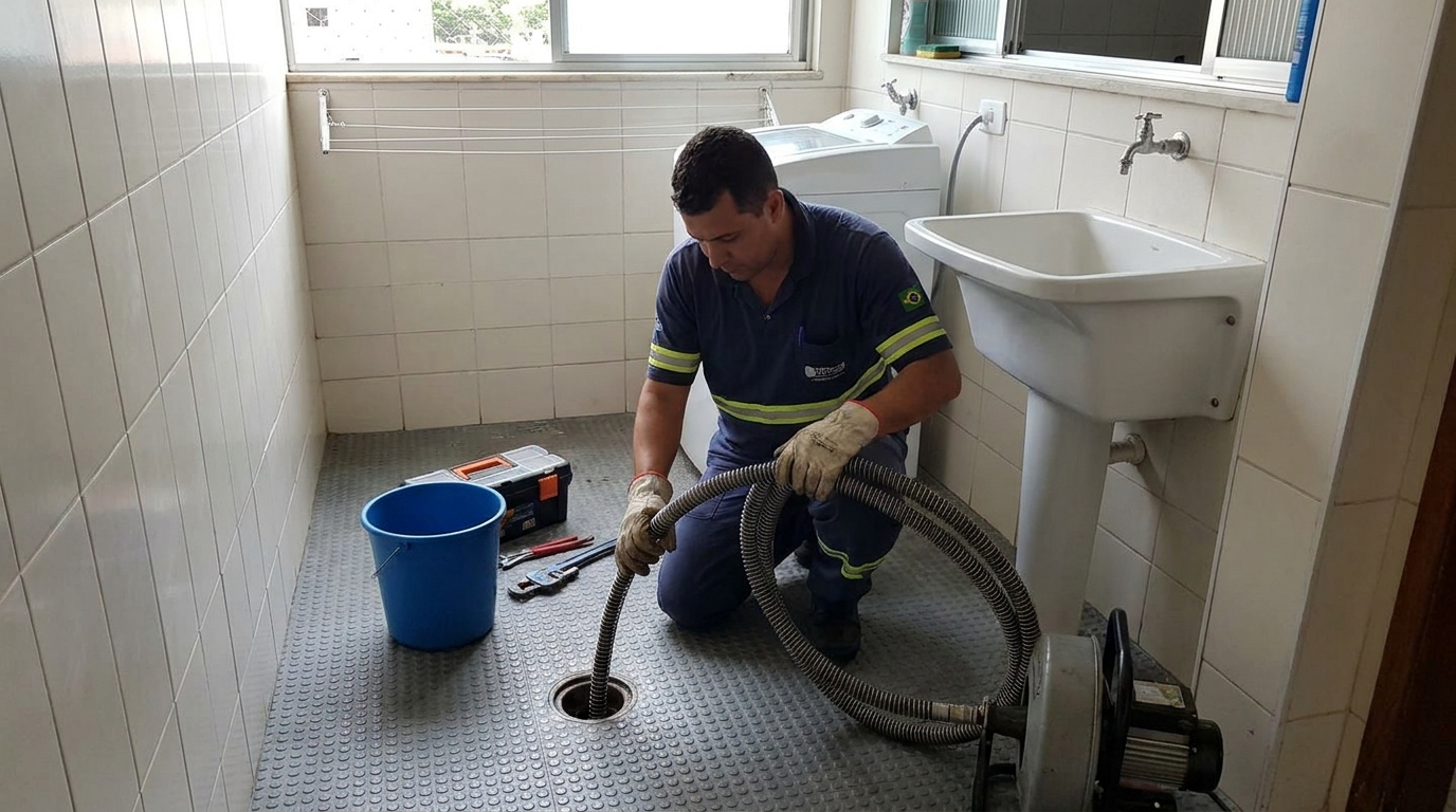Desobstrução na Cozinha em Limeira‑SP